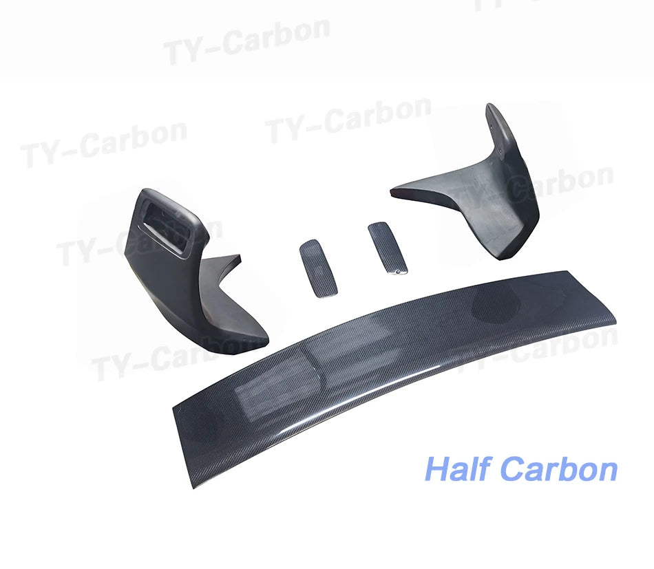 Real Carbon Fiber ST Style Rear Tail Spoiler Trunk Wing Lip Tuning Rear Roof Lip Spoiler Wing For Supra A90 2019-2023 BodyKits