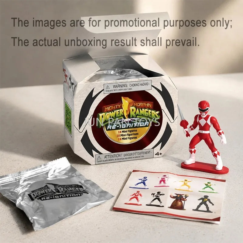 Original Mighty Morphin Power Rangers Re-Ignition Mini Figure Blind Box 2 Inch Mini Figure Rita Putty Patroller Collectible Toys