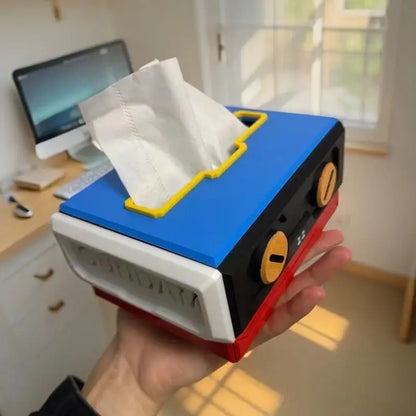 Creativity Gundam Living Dining Room Tissue Box Paper Towel Protective Cover Phone Holder Desktop Ornament Birthday Gift