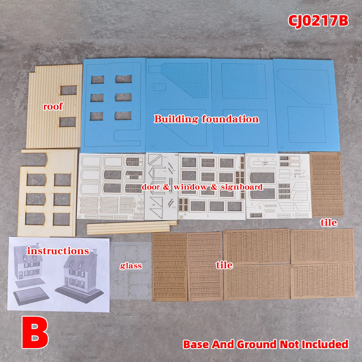 Assembly Architectural Building Model Sand Table Normandy Cafe Club Diorama Scale Model Kit Display Base Stand 1/35