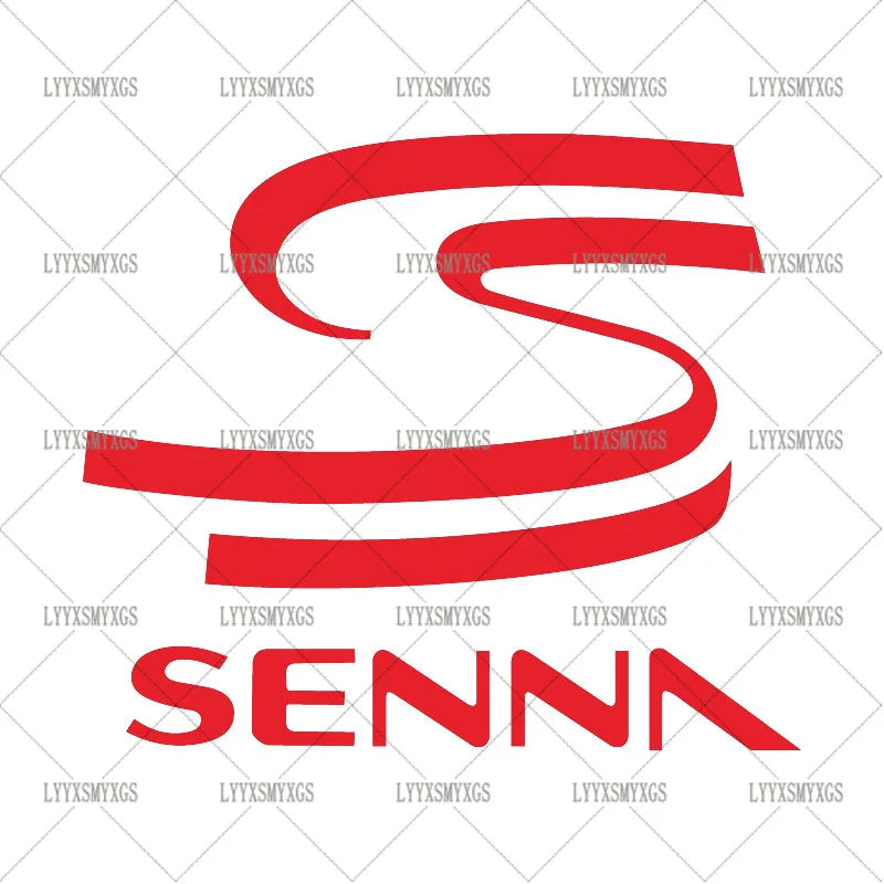 Self-Adhesive Custom Personality AYRTON SENNA Car Stickers Waterproof Sunscreen Vinyl Decal PVC wholesale Car Accessories