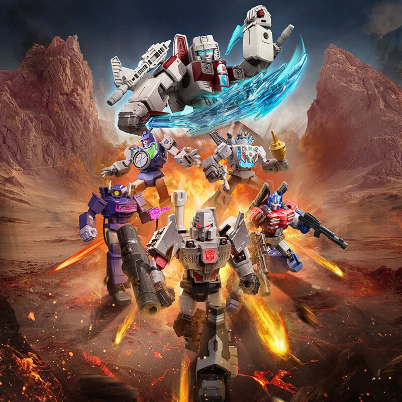 Blokees Transformers Shining 04 & 05 Eternal Rivalry Blind Box Assembled Model Kit Optimus Megatron Collectible Figurine Desk