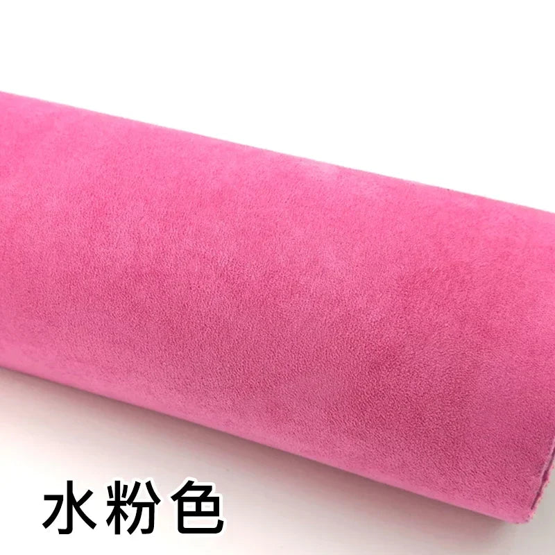 Self-adhesive Suede Fabric Thickened Elastic By Half A Meter for Car Decoration Gift Box Package Diy Sewing Cloth Wearable Black