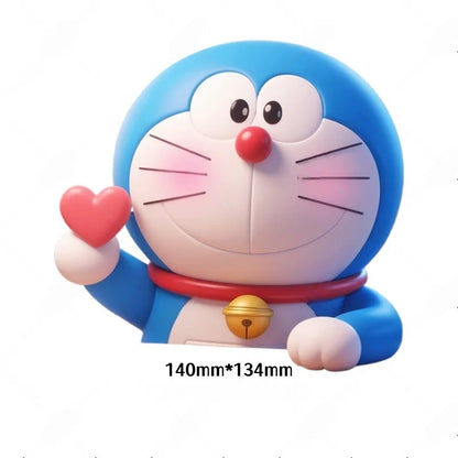 Doraemon cartoon anime car side and rear window glass sticker decoration,electric motorcycle body scratch cover creative sticker
