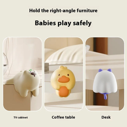 Baby table soft corner anti-collision sticker silicone window table hemming cartoon soft right angle protective cover