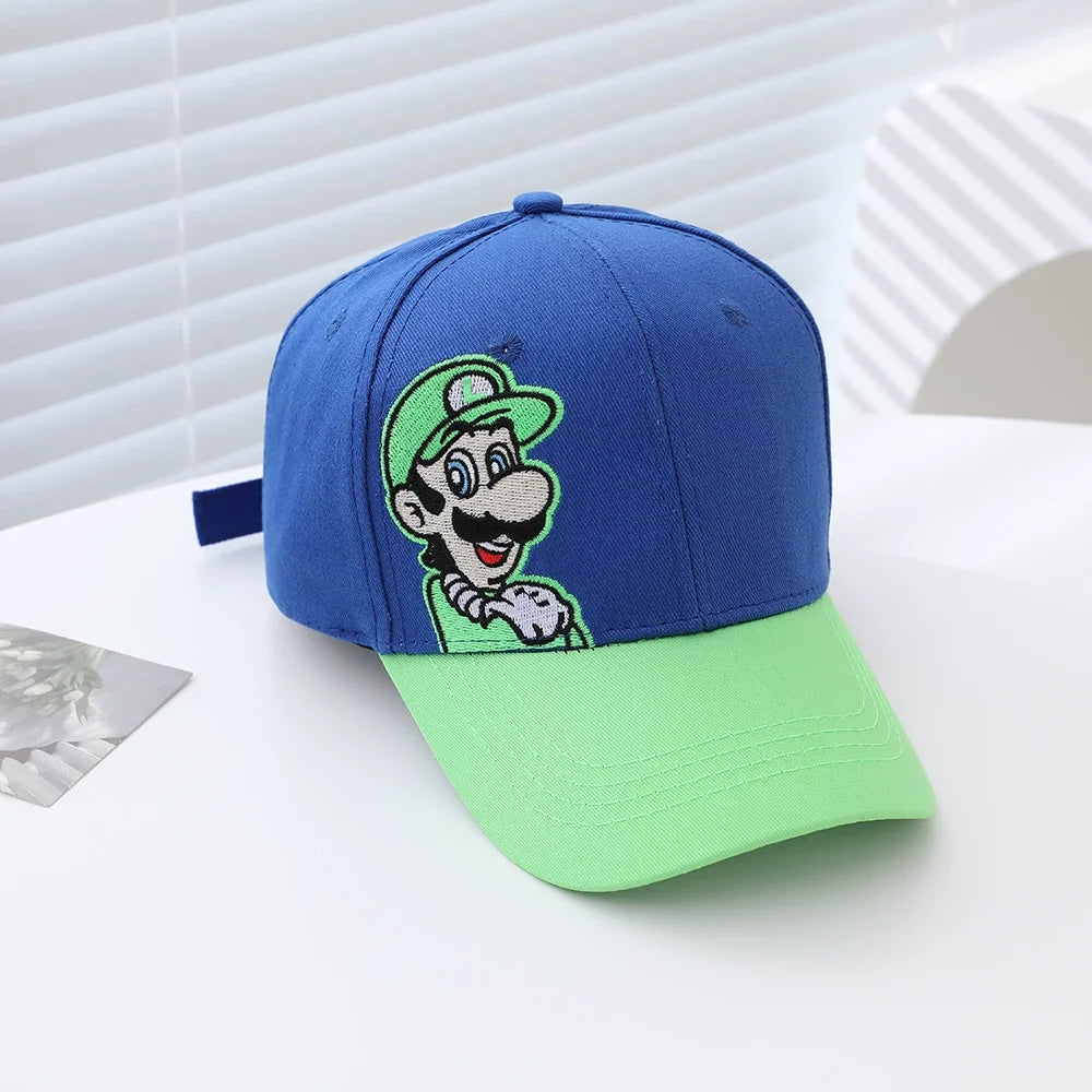 New Mushroom Yoshi Classic Character Baseball Cap Game Merchandise Unisex Adjustable Size Color Blocking Casual Fashion Gift