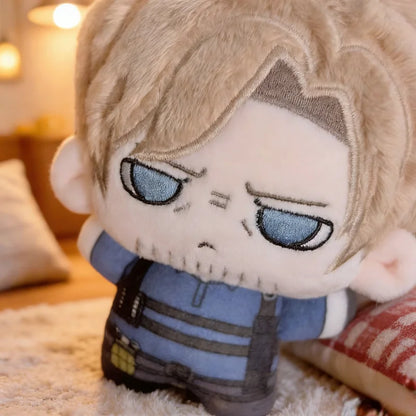 10cm Resident Evil Requiem Leon.Scott.Kennedy Anime Figures Plush Cosplay Dress Up Cotton Doll Toys for Childrens Cute Pendant