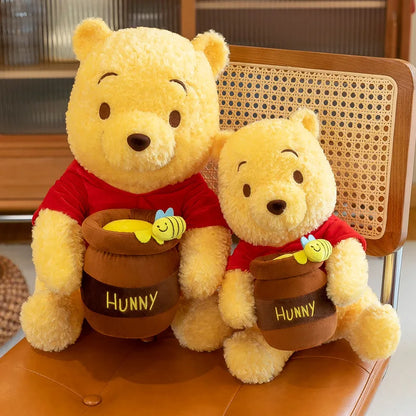 35/45/55cmhoney Winnie The Pooh Plush Toy Soft Stuffed Hunny Pot Bear Huggable Doll Home Decor Throw Pillow Accompany Doll Gift