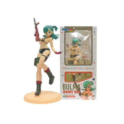 DBZ Anime Figurine Android Launch Bulma Camouflage Kawaii Sexy Bunny Girl VC Action Figures Model Collectible Toys