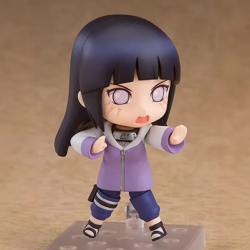 Naruto Shippuden Chibi Figure #879 - Hinata Hyuga Action Figure, Swappable Faces Movable Joints Collectible