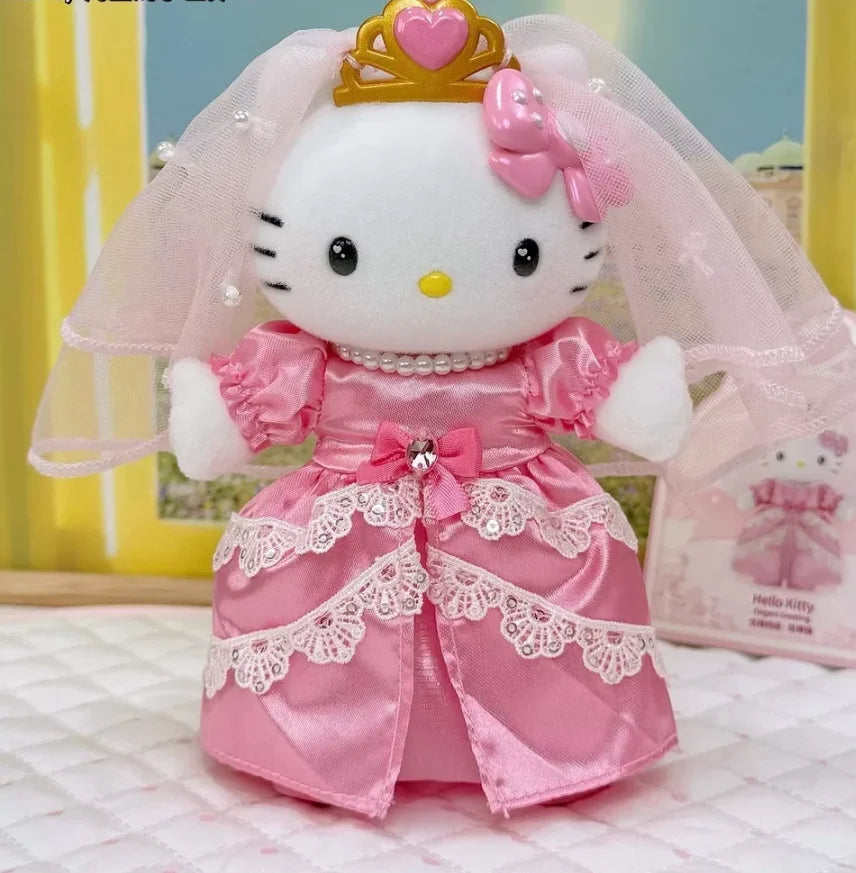 Hello Kitty  Romantic Wedding Series Blind Box Figurine Trendy Toys Century Wedding Series Anime Figures Mystery Box Dolls Gift