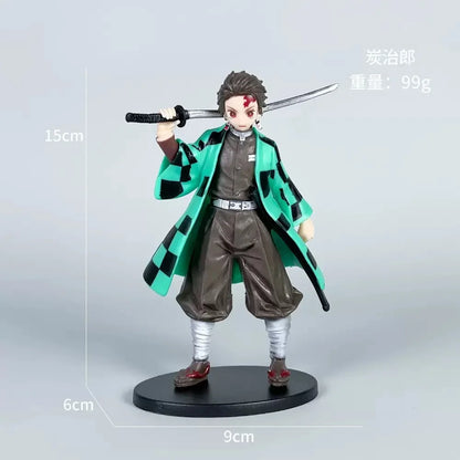 Demon Slayer Love Pillar Mitsuri Kanroji Tanjiro Figurine Friendship Outfit Model Display Cute Fun Gift for Friends