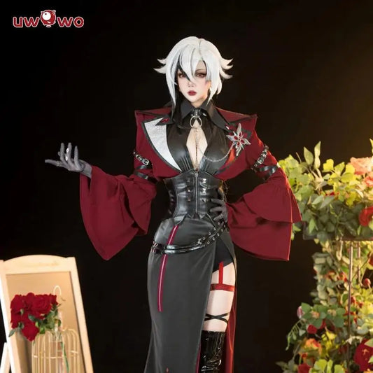 IN STOCK UWOWO Genshin Impact Cosplay Fanart Arlecchino The Knave Music Concert Cosplay Costume Game Costume Halloween Costume