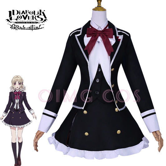 DIABOLIK LOVERS Komori Yui Cosplay Costume Adult Carnival Uniform  Anime Halloween Party Costumes Masquerade Women Game