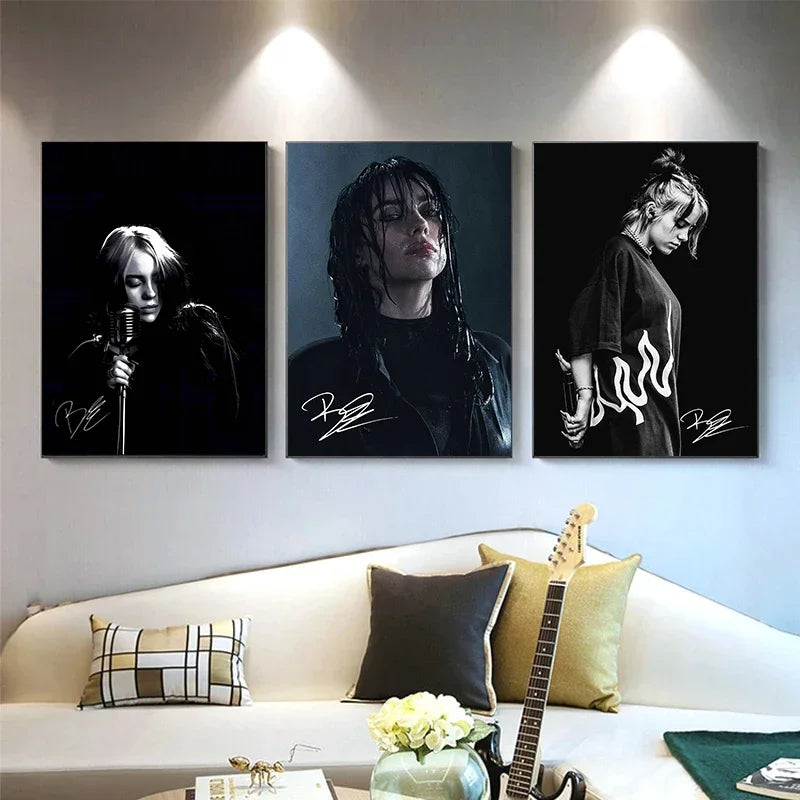 Hot High Burning Singer B-Billies Series Poster Print Canvas Art Picture Home For Living Room Wall Decor Gift Frameless Painting