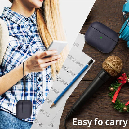 Leather Grain Case For Airpods Pro 2 For Airpods Pro 3 Case Airpods 5 4 3 Apple Bluetooth Earphone Accessories Protect Machine