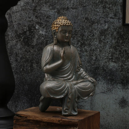 1 pcs Elegant Thai Buddha Statues & Sculptures - Enhance Home Decor with Peaceful Southeast Asian Resin Crafts; Ideal for Gifts
