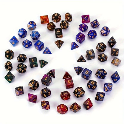56pcs Galaxy Style DND Dice Set, with Multi Face Dice for D&D RPG MTG Role Playing Table Party Games & DM & Dice Goblin