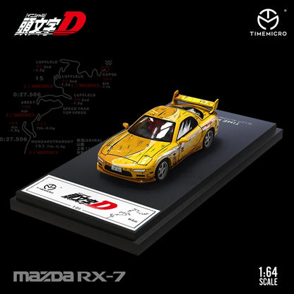 Model Car Shop 1/64 Toyota AE86 Model Car Mazda RX-7 Play Vehicles Initial D Sand Table Scene Figure Toys for Boys Gift