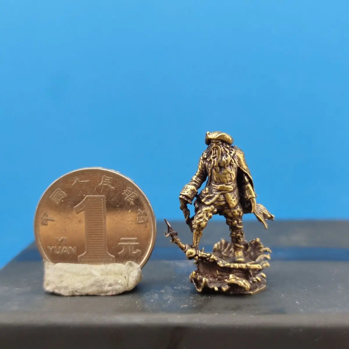 Brass Pirate Monster Caribbean 1/64 Figurine Miniature Landscape Display Model