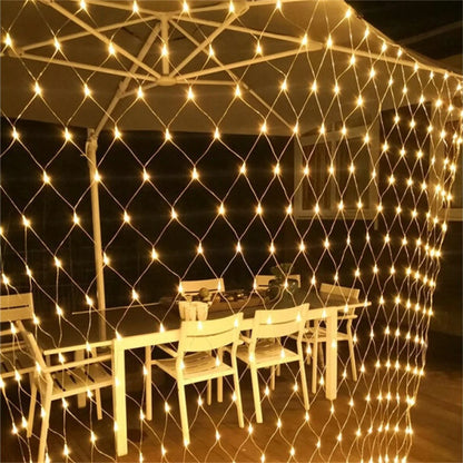 3mx3m 2mx2m 1.5mX1.5m Christmas Garlands LED String Christmas Net Light Fairy Xmas Party Garden Wedding Decoration Curtain Light