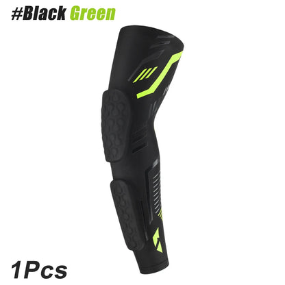 1 Pcs Professional Padded Arm Sleeves, Youth and Adult Elbow Forearm Crashproof Pads for Football Basketball Volleyball Soccer