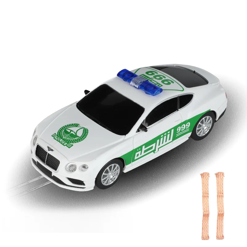 Slot Car 1 43 Scale GranTurismo MC GT4 Continental GT Polestar Police Car For Analog Carrera GoEvolution Most  1:43 Tracks