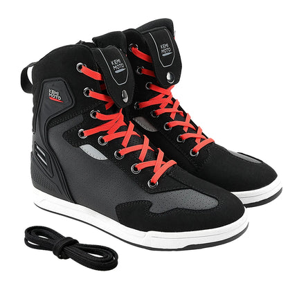 KEMIMOTO Motorcycle Shoes Summer Commuting Riding Men Boots Casual Rides Flat Shoes Anti-collision Protection Outdoor Activities