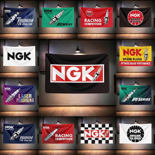 N-G-Ks Auto Parts Flag  For Garage Workshop Repair Shop Man Cave Bar Club Auto Shop Wall Decor Banner