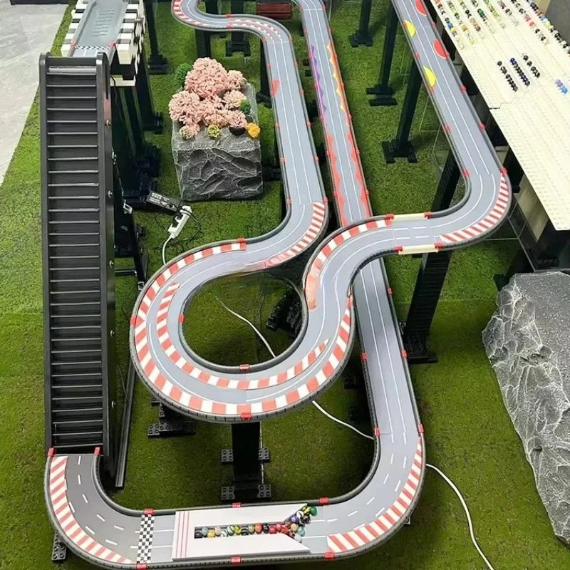 Custom Large Car Simulation Rally Tray Billiard Marbles Pinball Rolling Bead Battle Run Race Maze Marble Track