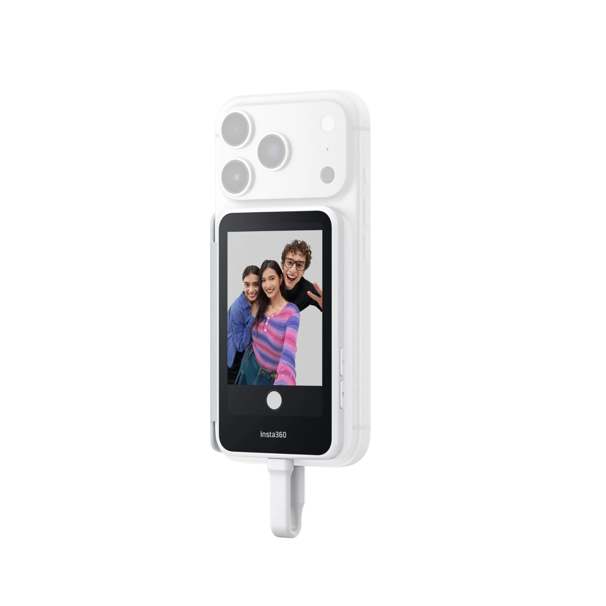 Insta360 Snap Selfie Screen 3.5" Phone Monitor with Fill Light USB-C Screen Mirroring for iPhone Android 4K Preview