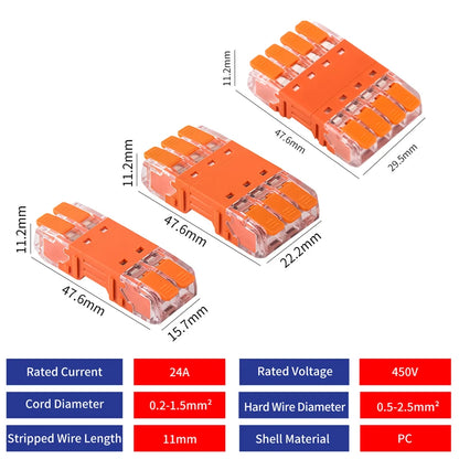 JINH CMK64 Splicing Electrical Plug Connect Disconnect Quick Lever Wiring 2/3/4P for Compact Male Female Terminals Blocks