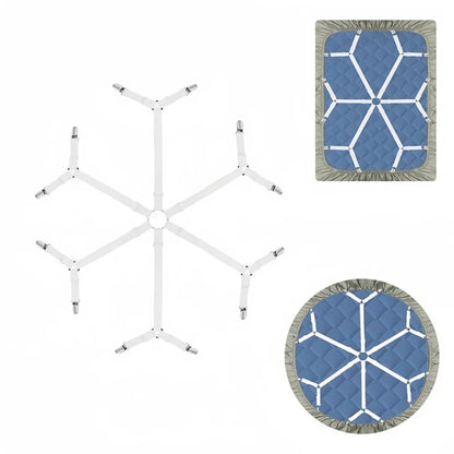 Universal Bed Sheet Fixed Holder High Elastic Adjustable Crisscross Fastener Straps Kits Non-Slip Sofa Cover Clips
