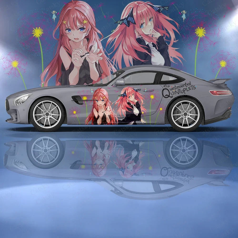 The Quintessential Quintuplets anime Car stickers ita car tuning racing vinyl decal wrap side graphics car decal sticker