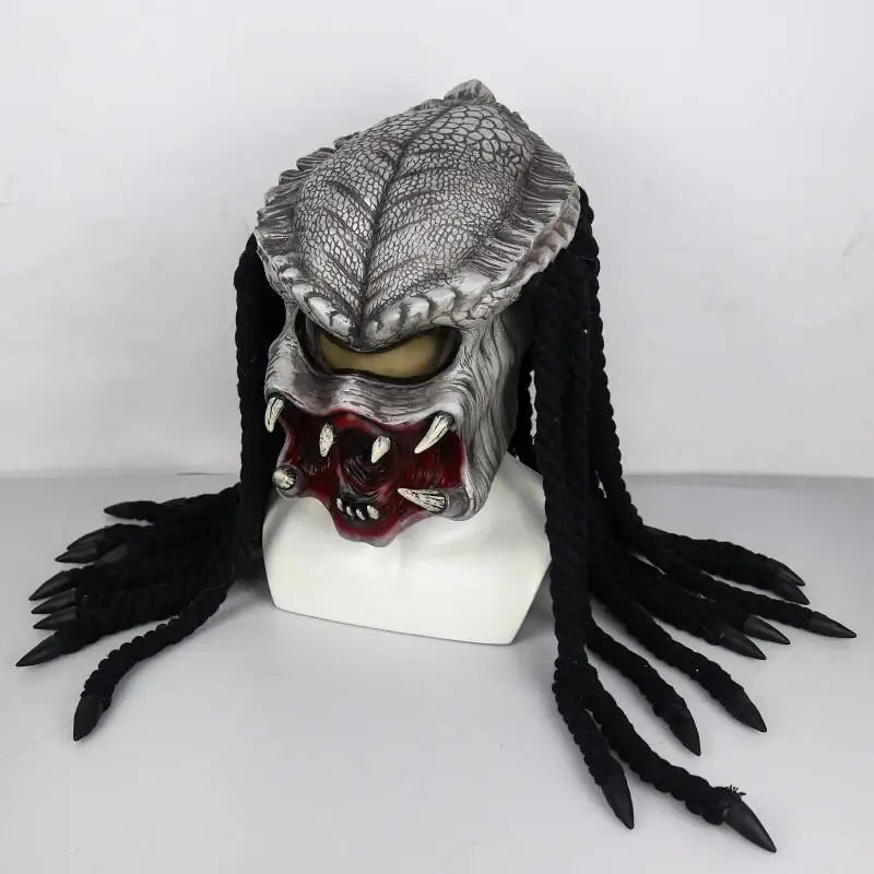 Adult 3D Predator Mask Latex Alien Terror Face Mask Halloween Fancy Dress Cosplay Party Prop In Stock