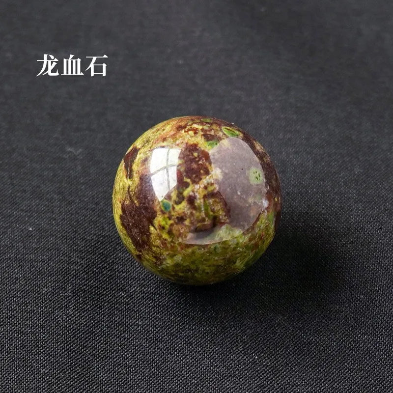16mm Natural Crystal Ball No Hole Beads, Polished Agate Gemstone Sphere Bulk for DIY Jewelry Crafts Home Decor Gifts