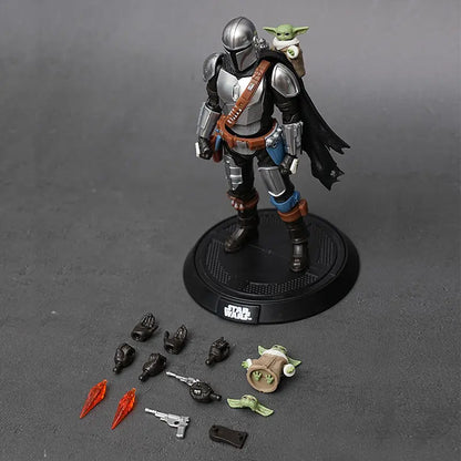 Original Blokees Star Wars Champion Class The Mandalorian & Grogu Assembly Movable Action Model Figures Collection Peripheral