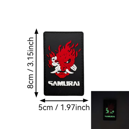 Outdoor Bag Accessories Punk 2077 Peripheral Functional Style Badges 3D PVC Magic Morale Backpack Patches