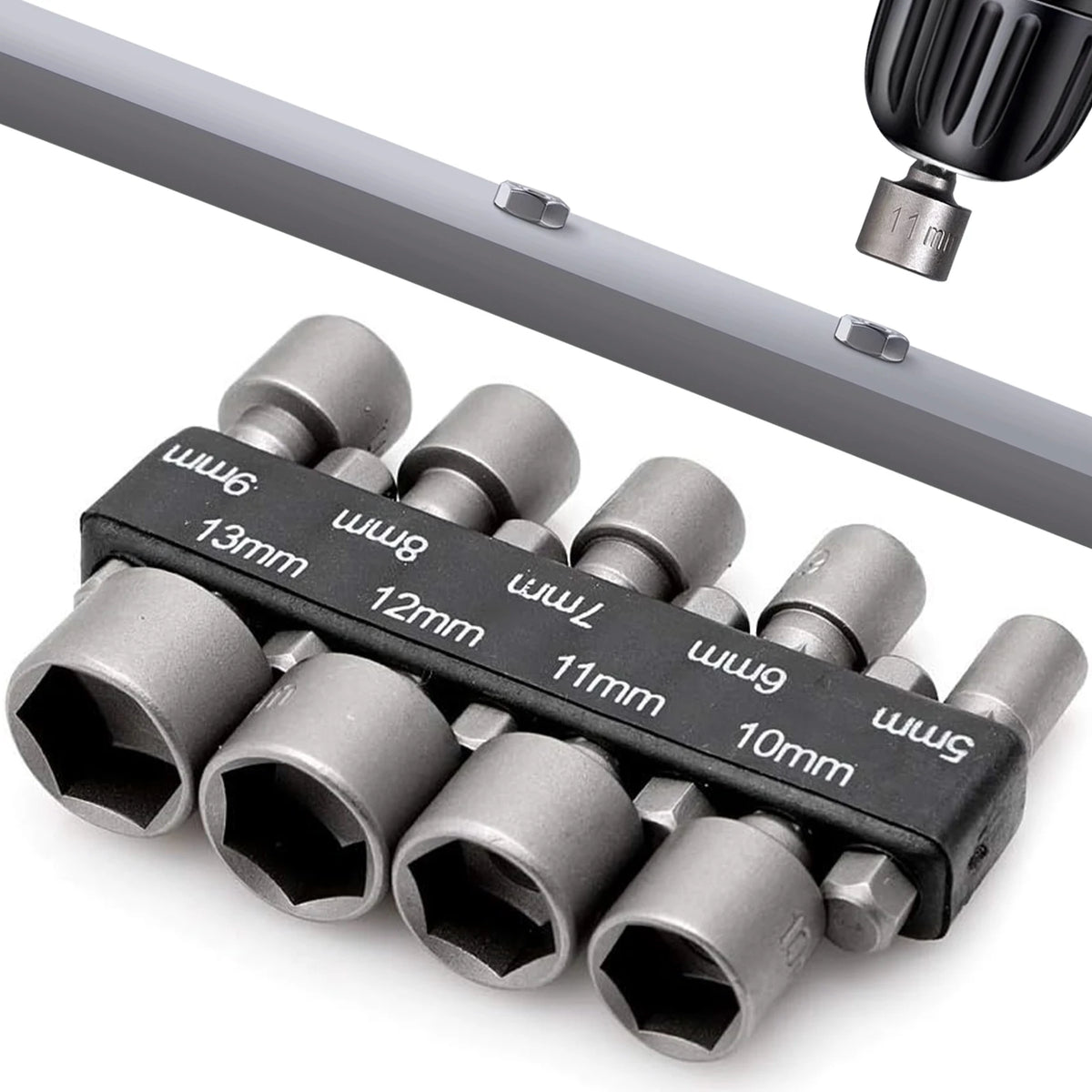 Flexible Extension Shaft Power Hand Tools Kit 3Pcs Electric Screw Driver Batch Head Set Hex Sockets Bits Usefull in Tight Corner