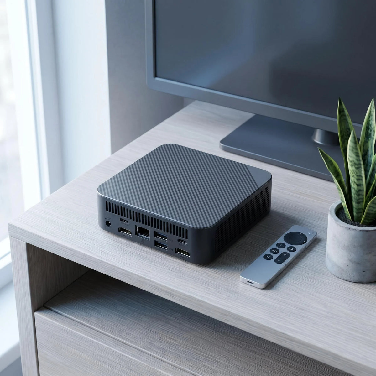 Intel Core N150 Portable Mini PC 16GB DDR4 M.2 NVMe SSD Triple 4K WiFi6 Silent Cooling Office Home Desktop Computer