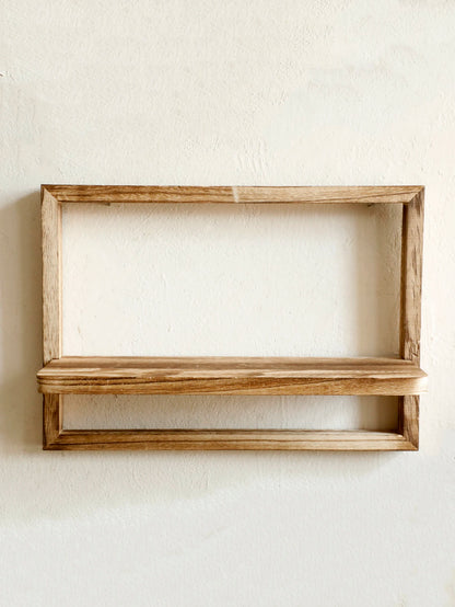 Rustic Wood Floating Shelves for Wall Decorative Wall Mounted Storage Display Shelf Plants Small Items Wooden Hanging Shelves