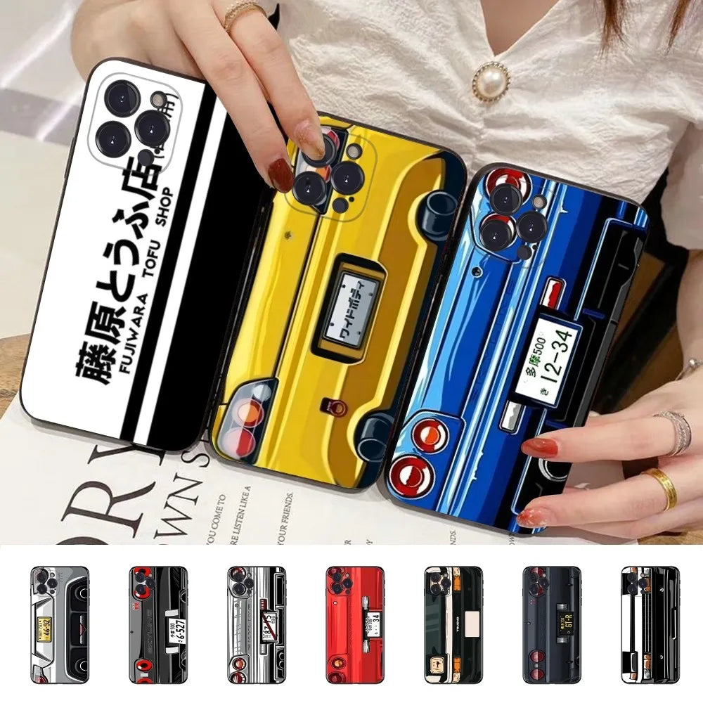 Initial D AE86 Cars Phone Case Silicone Soft for iphone 16 15 14 13 12 11 Pro Mini XS MAX Plus X Cover