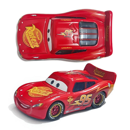 Pixar Cars Lightning McQueen Hudson Hornet Piston Cup Racer Version Metal Die Casting Model Car Racing Toys Birthday Gifts