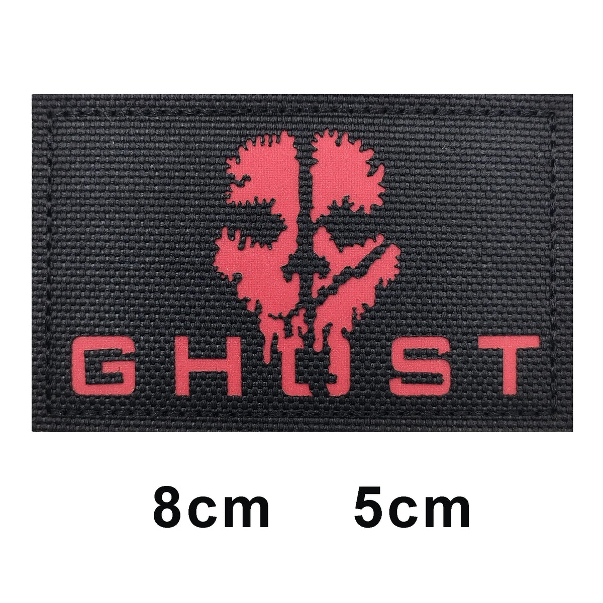 Call of Duty Skeleton and Ghost Ghost Mask, C psula CORP, No Moral Barriers Affected Embroidered Hook and Loop Backpack Patch