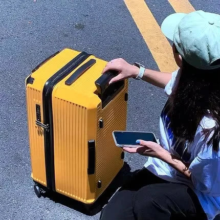 COLENARA Extra Large Capacity Luggage 20 Inch Boarding Case 22"24"26"28"30"32"34"36"40" ABS+PC Trolley Case Rolling Suitcase