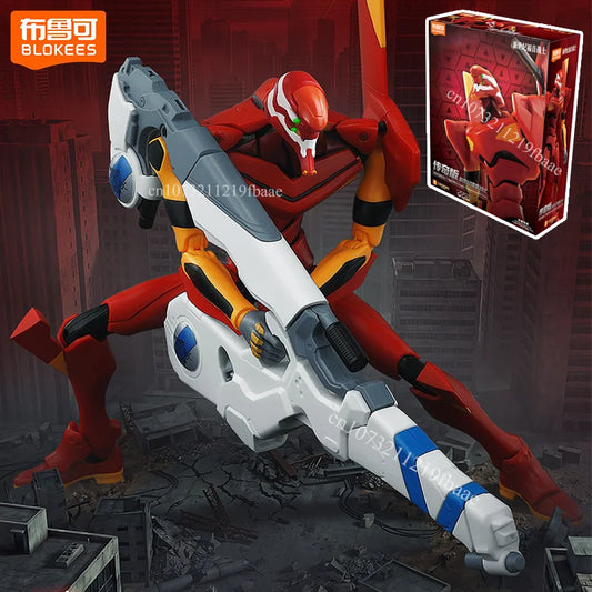 Genuine Blokees EVA Action Figure MODEL-02 TV Ver. Toys NEON GENESIS EVANGELION Assembly Model Kit Movable Doll Gift