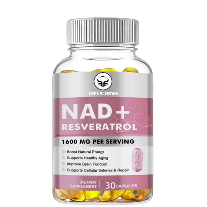 NAD Supplement, 1600mg - Liposomal NAD+Supplements Resveratrol, Nad Plus Promotes Supplements