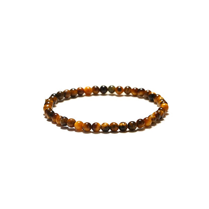 New Cool Motorcycle Riding Beaded Bracelet Men Natural 4/6/8/10/12mm Smooth Tiger Eyes Stone Braslet Outdoor Cycling Accessories