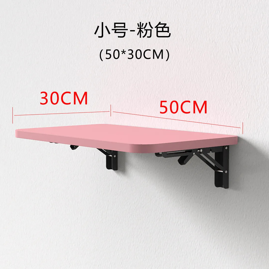 Wall Mounted Desk Folding Wooden Shelf Table for Small Apartment Space Saving Computer Desk Minimalist Wall Desk for Home Office