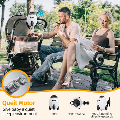 Portable Automatic Baby Rocker Device for Pram Stroller Hands Free Rocking With Soothing